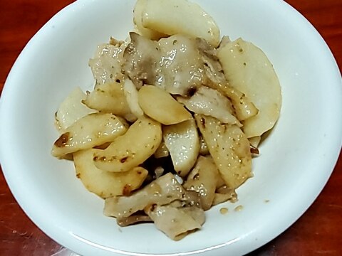 【簡単】長芋と豚バラの炒めもの